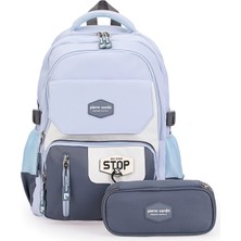 Pierre Cardin 1916-3004 Kalemlikli Okul Çantası Suya Dayanıklı Çok Bölmeli