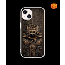 Dali Design iPhone 14 Plus Uyumlu Şeffaf Kılıf Antik Mısır 2 Tasarımlı