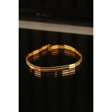 ÇGK KUYUMCULUK  2 Sıra Ajda Model Altın Bileklik CGKBLK0348