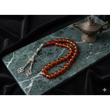 Anemore Collection Sıkma Çubuk Kehribar Tesbih – Küre Kesim | Bal Renk