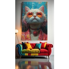 Güzel Kedi 1 Ev Duvar Salon Güzellik Salonu Ofis Dükkan Dekarasyon Kanvas Tablo