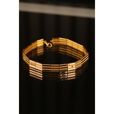 ÇGK KUYUMCULUK 3 Sıra Ajda Model Altın Bileklik CGKBLK0347