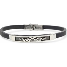Moncuk Design Melek Kanadı Desenli Çelik Bileklik 3351SCB003