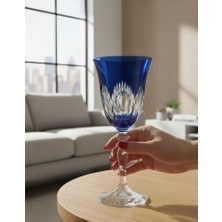 Decostyle Ayaklı Bardak el yapımı transparan dekorlu 1 adet