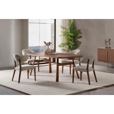 Doressa Vion Walnut Masa Takımı