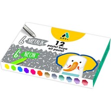 3EGROUP Adel 12 Renk Metalik+Neon Pastel Boya 2280000001