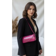 Best Brand Rugan Zincir Detaylı Kadın Çapraz Çanta