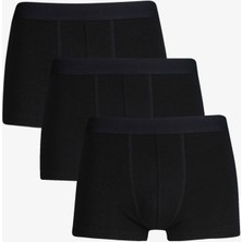 Gant Erkek Siyah Slim Fit 3'lü Logolu Boxer