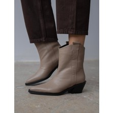 Ece'nin Butiği Prela Vizon Hakiki Deri Kadın Bot