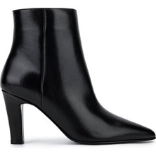 Tamer Tanca Kadın Hakiki Deri Siyah Abiye Bot 33 7500-1 Bn Bot SK25-26 Sıyah Derı