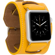 Gp Iguana Apple Watch Uyumlu Deri Kordon 42-44-45MM Cuff FL12