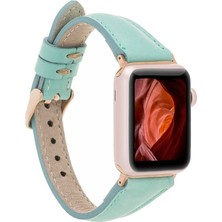 Gp Iguana Apple Watch Uyumlu Deri Kordon 42-44-45MM Slim Brn7