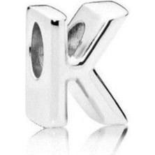 Kumi Bileklik Ve Kolye Için Harf Gümüş Kaplama Charm