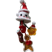 Noel Baba Amigurumi Organik Anahtarlık Oyuncak