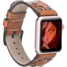 Gp Iguana Apple Watch Uyumlu Deri Kordon Cross 42-44-45MM Bt RST2E