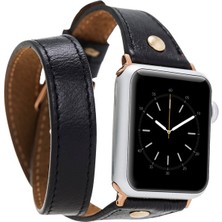 Gp Iguana Apple Watch Uyumlu Deri Kordon 42-44-45MM Slim Dtgt Rst1