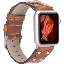 Gp Iguana Apple Watch Uyumlu Deri Kordon Cross 42-44-45MM St RST2E