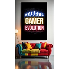 Oyuncu Odası Için Neon Tonlarda Tablo 5 Ev Duvar Salon Güzellik Salonu Ofis Dükkan Dekarasyon Kanvas Tablo