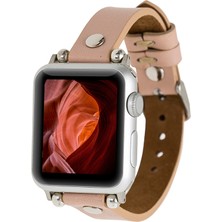 Gp Iguana Apple Watch Uyumlu Deri Kordon 38-40-41MM St Nu1 Pembe