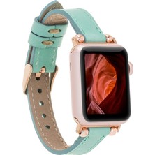 Gp Iguana Apple Watch Uyumlu Deri Kordon 42-44-45MM Ferro Brn7