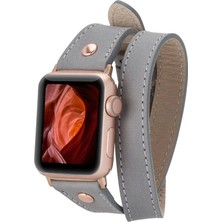 Gp Iguana Apple Watch Uyumlu Deri Kordon 42-44-45MM Slim Dt Rgrst9