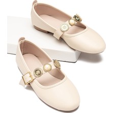 Lady Classy Kadın Babet Paralı Bantlı Kemerli Hafif Rahat Şık Iş Ofis Günlük Ayakkabı