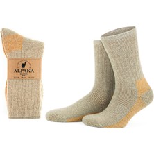 Gowith Alpaka Yünlü Tam Havlulu Kalın Termal Çorap 6005-6006