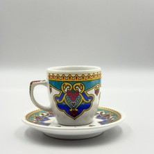 Mevlana Bazaar Osmanlı Motifli 6 Kişilik Kahve Fincan Takımı