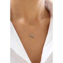 Zeyd Jewelry Safari Temalı Zebra 14 Ayar Altın Kolye