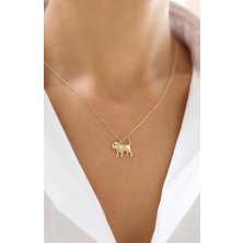 Zeyd Jewelry Sevimli Köpek 14 Ayar Altın Kolye