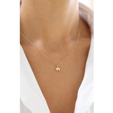 Zeyd Jewelry Şans ve Bereket Sembolü Fil 14 Ayar Altın Kolye