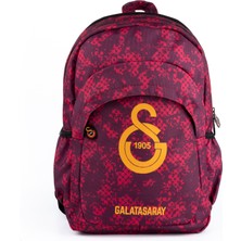 Galatasaray Buyuk Logo Detaylı Kırmızı Sırt Cantası