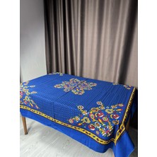 Sobe Hediyelik Kolay Temizlenebilir Çiçek Desenli Pamuklu Masa Örtüsü 170X170 cm – Çeyizlik, Sofra ve Dekoratif