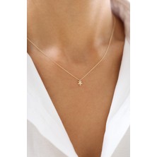 Zeyd Jewelry Yaz ve Tatil Temalı Denizyıldızı 14 Ayar Altın Kolye