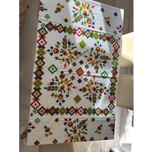 Sobe Hediyelik Kolay Temizlenebilir Çiçek Desenli Pamuklu Masa Örtüsü 170X170 cm – Çeyizlik, Sofra ve Dekoratif