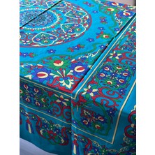 Sobe Hediyelik Kolay Temizlenebilir Çiçek Desenli Pamuklu Masa Örtüsü 170X170 cm – Çeyizlik, Sofra ve Dekoratif