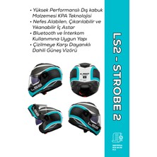 Ls2 Strobe 2 Vıctory Metal Mavi Çene Açılır Motosiklet Kaskı