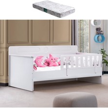 Setay Karyola, Flora Montessori Karyola - Beyaz + 1 Adet Comfort Yatak