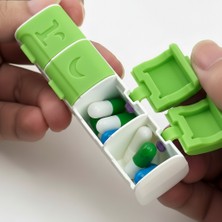 Ditmo Magnet Özellikli Ilaç Kutusu 4 Bölmeli Organizer Seyahat Tipi Vitamin Saklama Kabı