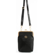 Sanmorris Kadın Burslu Gold Aksesuarlı Ayarlanabilir Çapraz Askılı Suni Deri Omuz ve Çapraz Çanta 1433