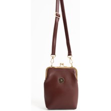 Sanmorris Kadın Burslu Gold Aksesuarlı Ayarlanabilir Çapraz Askılı Suni Deri Omuz ve Çapraz Çanta 1433