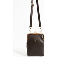 Sanmorris Kadın Burslu Gold Aksesuarlı Ayarlanabilir Çapraz Askılı Suni Deri Omuz ve Çapraz Çanta 1433