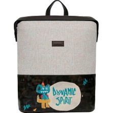 Dogo Unisex Vegan Gri Sırt Çantası - Dynamic Spirit Tasarım