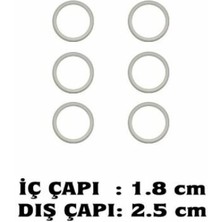 Plastik Başlama Halkası No:2 (2.5cm) (20 Adet)