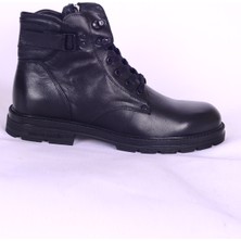 Pierre Cardin 77648 Premıum Siyah Erkek Fermuarlı Bağcıklı Rahat Taban Günlük Bot