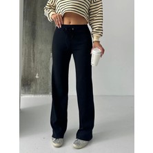 Etiler Collection Fit Comfort Siyah Salaş Pantolon A6011