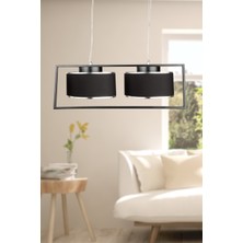 Begüsa Bern Ledli 2.li Avize Siyah