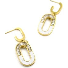 Royaleks Baget Taşlı  Küpe - Altın