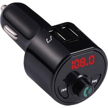 Car Wireless Fm Modülatör 3.4A Sd Kart Girişli USB Girişli Fm Modülatör