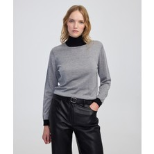 İpekyol Colorblock yünlü triko IW6250050084005